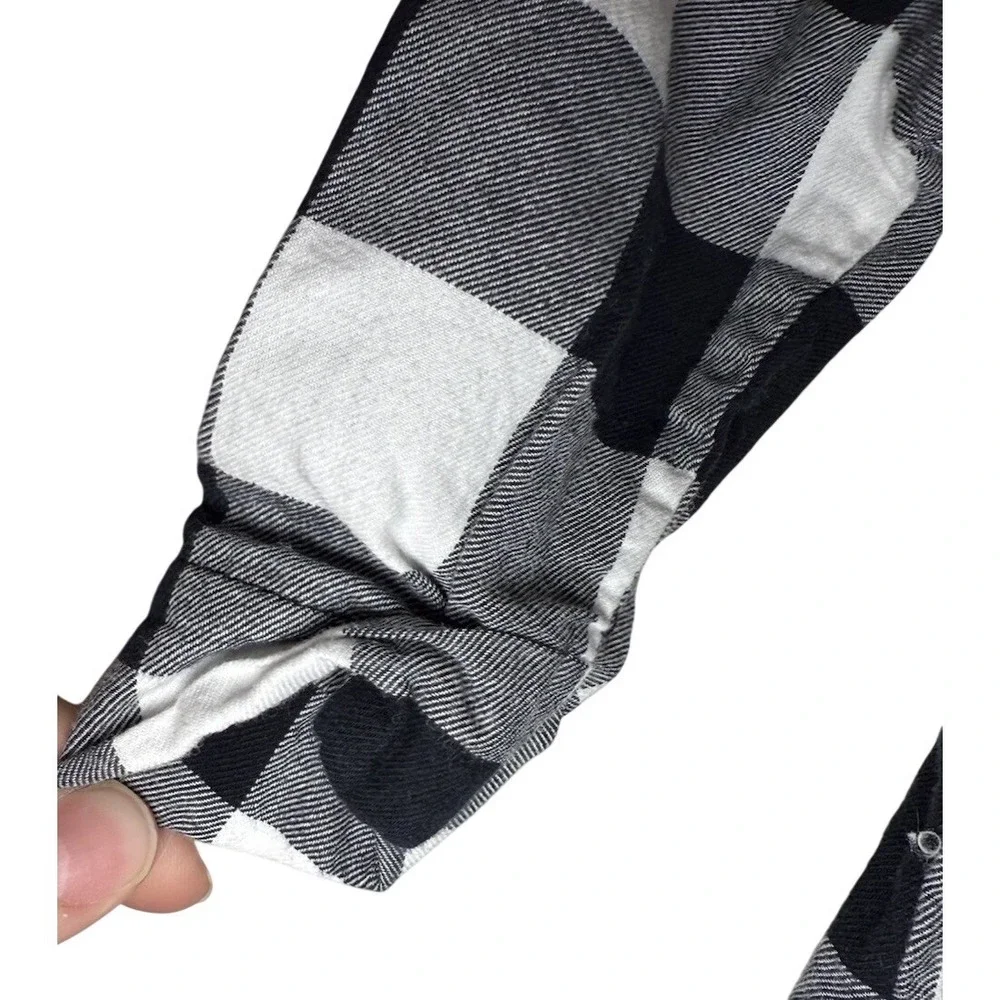 Carters Buffalo Check Plaid Back White L‎ Sleeve Peplum Dress Shirt Toddler 24M